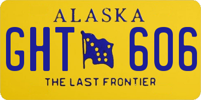 AK license plate GHT606