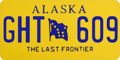 AK license plate GHT609