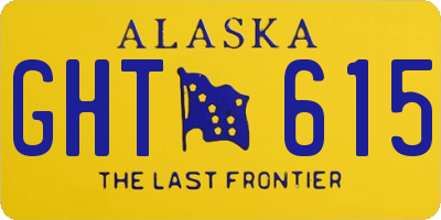 AK license plate GHT615