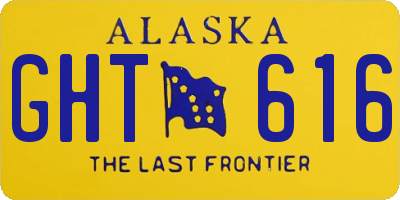 AK license plate GHT616