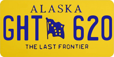 AK license plate GHT620