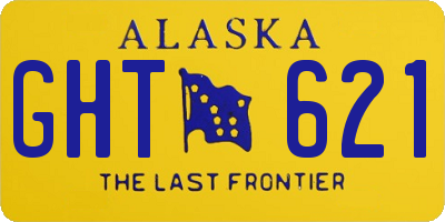 AK license plate GHT621