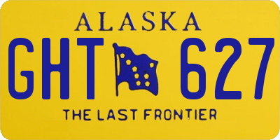 AK license plate GHT627
