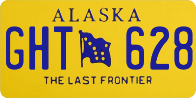AK license plate GHT628
