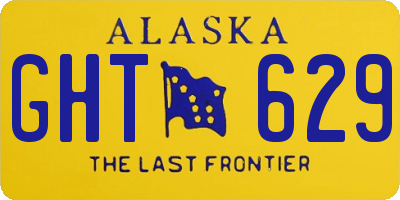 AK license plate GHT629