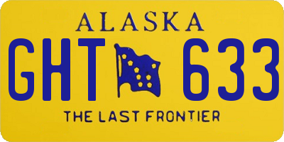 AK license plate GHT633