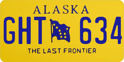 AK license plate GHT634