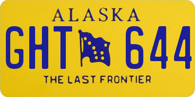 AK license plate GHT644