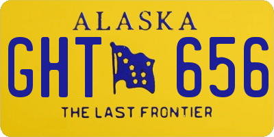 AK license plate GHT656