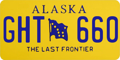 AK license plate GHT660