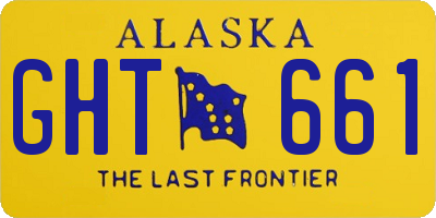 AK license plate GHT661