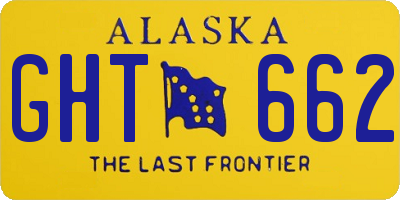 AK license plate GHT662