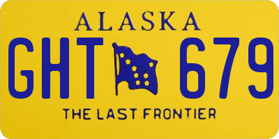 AK license plate GHT679