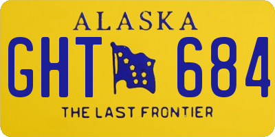 AK license plate GHT684