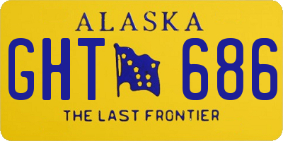 AK license plate GHT686