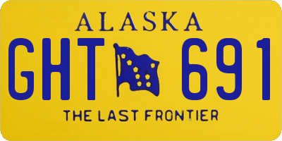 AK license plate GHT691