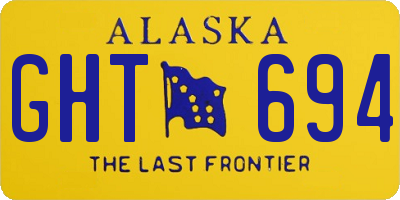 AK license plate GHT694