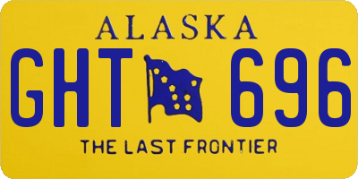 AK license plate GHT696