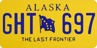 AK license plate GHT697