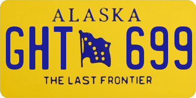 AK license plate GHT699