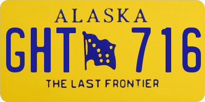 AK license plate GHT716