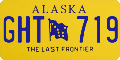 AK license plate GHT719