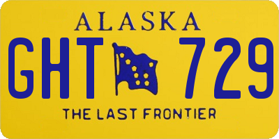 AK license plate GHT729