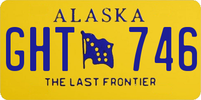 AK license plate GHT746