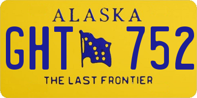 AK license plate GHT752