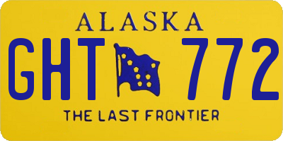 AK license plate GHT772