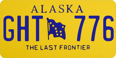 AK license plate GHT776