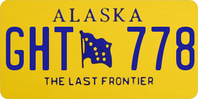 AK license plate GHT778