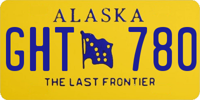 AK license plate GHT780