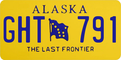 AK license plate GHT791