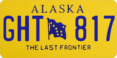 AK license plate GHT817