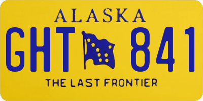 AK license plate GHT841
