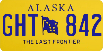 AK license plate GHT842