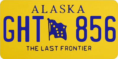 AK license plate GHT856