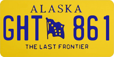 AK license plate GHT861
