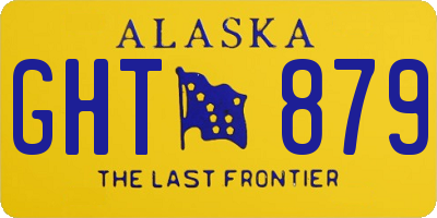 AK license plate GHT879