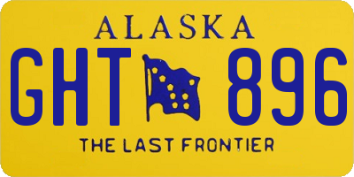 AK license plate GHT896