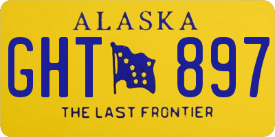 AK license plate GHT897
