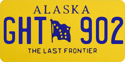 AK license plate GHT902