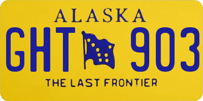 AK license plate GHT903