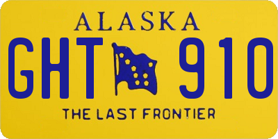 AK license plate GHT910