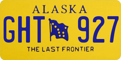 AK license plate GHT927