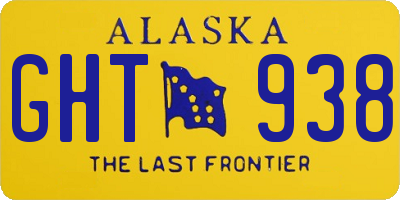 AK license plate GHT938