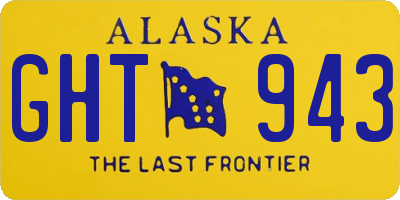 AK license plate GHT943