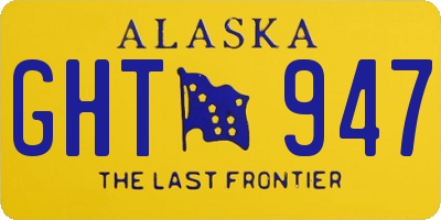 AK license plate GHT947