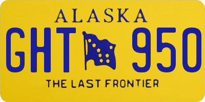 AK license plate GHT950